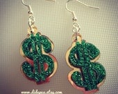 DOLLAR laser cut earrings