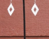 Feminine Geometric beaded earrings