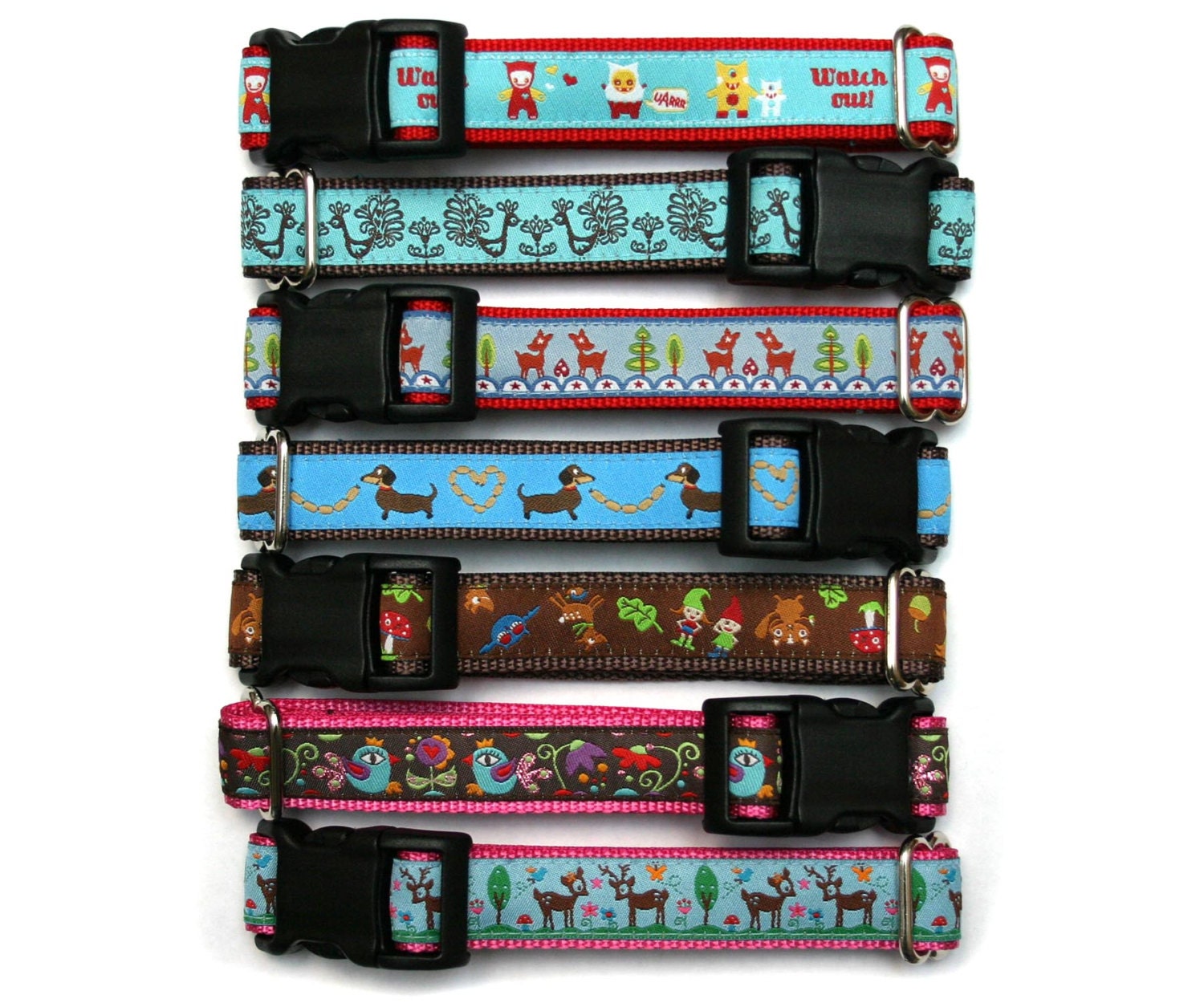 3/4" dog collar European Delights martingale or buckle dog collar