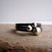 Pebble Ring Oxidized Silver Contemporary Stacking Rings