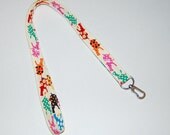 Kawaii Hippos (Red) - Lanyard