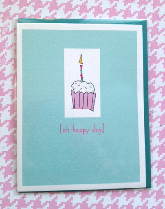 Birthday single card - Oh Happy Day