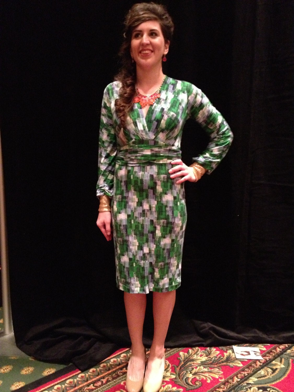 SALE Sequin cuff dress, SIZE SMALL