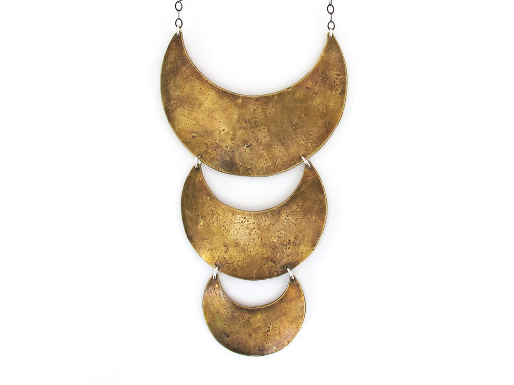 Triple Crescent necklace