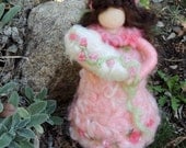 Mother and Child -"My Sweet Love"  Waldorf-inspired needle felted standing doll soft sculpture