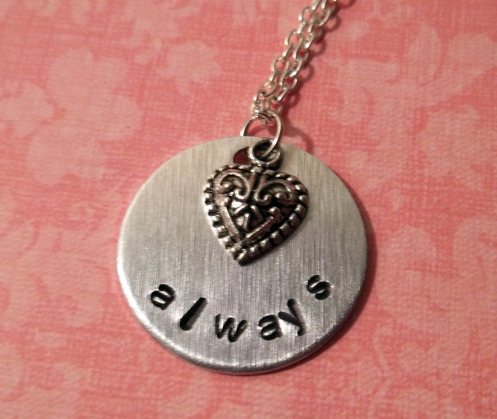 Handstamped Always Necklace
