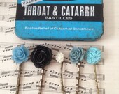 Pastille tin with 5 colour co-ordinating bobby pins