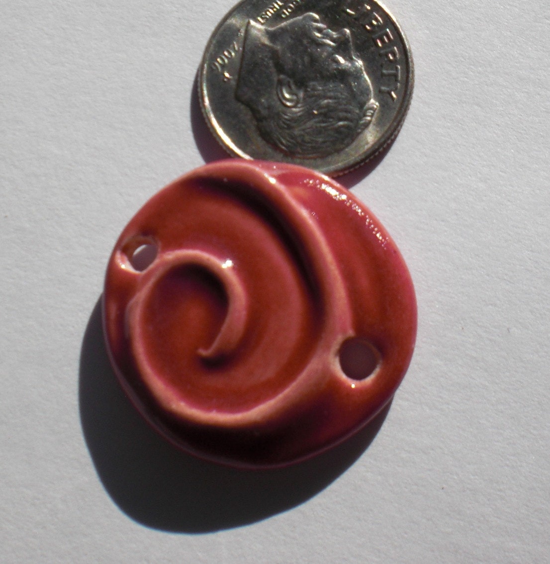 Rose Wave Earthenware Bracelet Connector