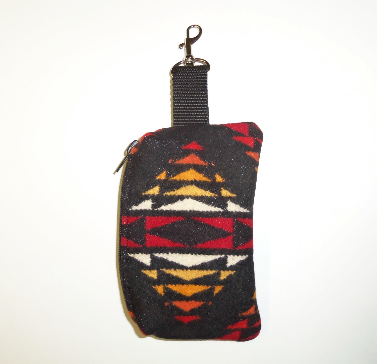 Belt Loop Zippered Pouch Phone iPod Case Wool