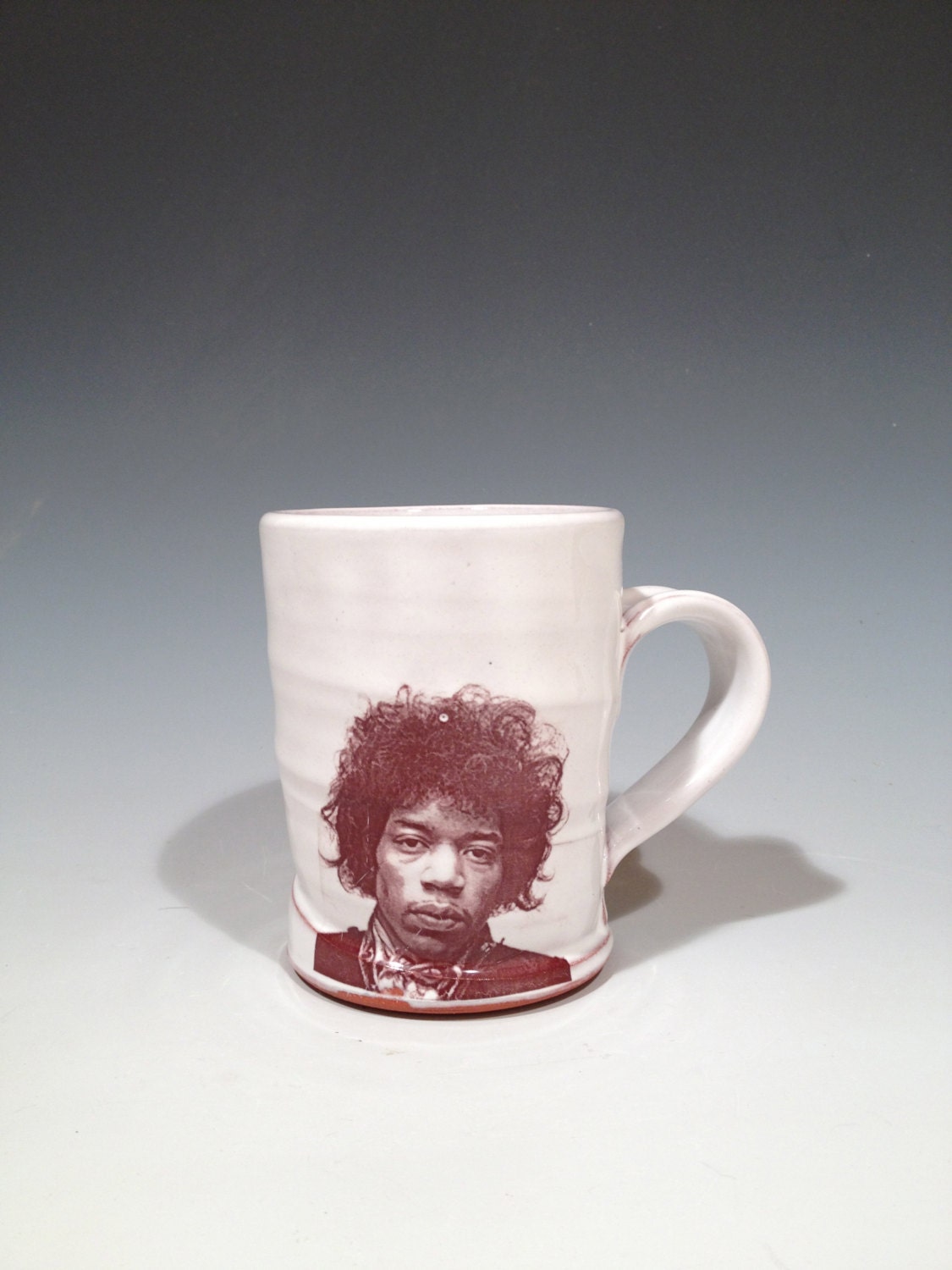 Handmade mug featuring Jimi Hendrix