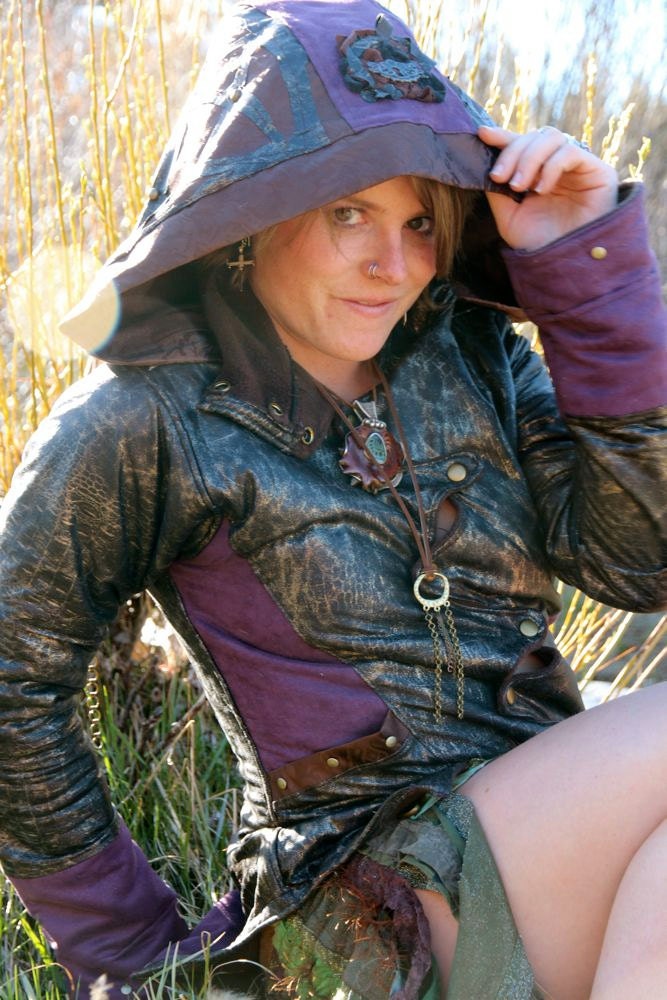 SALE Tattered and Studded Festival Black Magic Jacket
