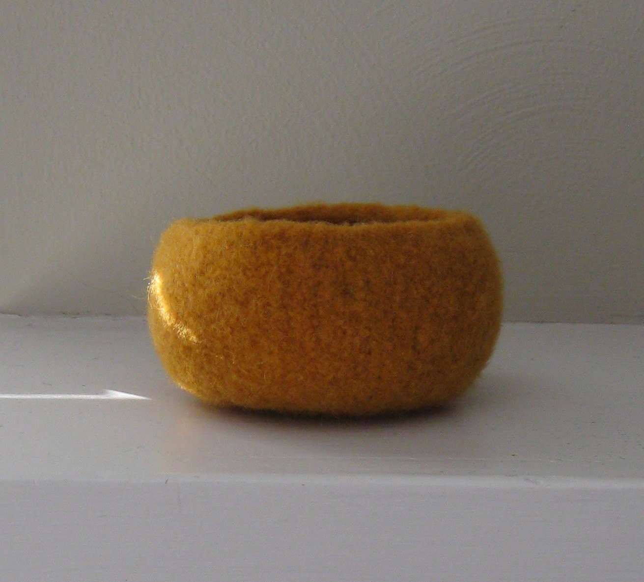 Felted Bowl in Sunset - In Stock - Ready to Ship - Home Decor - Desk Accessory