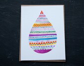 pattern drop notecard