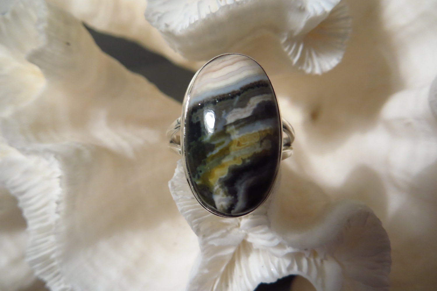 Ocean Jasper Ring Size 8.5