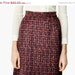 SALE - Vintage Plaid Wool Pencil Skirt