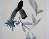 edge of the meadow - botanical series - original watercolour painting