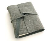 Textured Grey Leather Journal, A Writer's Journal and Artist's Sketchbook