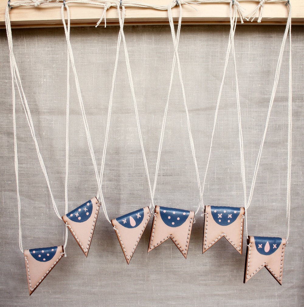 Leather Necklace - Harlequin Collection