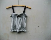 Storm Cloud Gray Pointelle Lingerie Camisole Top size Small or Large Ready to Ship