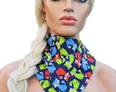 Triangle Scarf or Bandana Headwrap Foxes