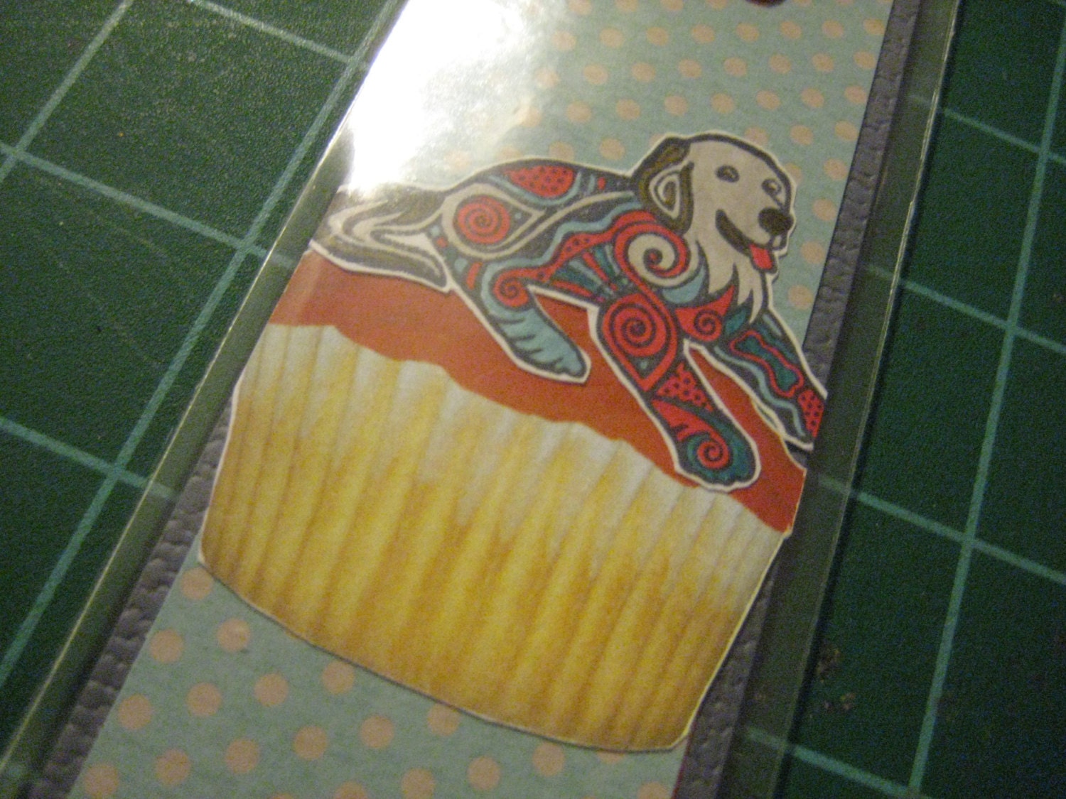 Hey There, PupCake: Bookmark, Funky Cool Retriever Bookmark in Poly Sleeve for Durability
