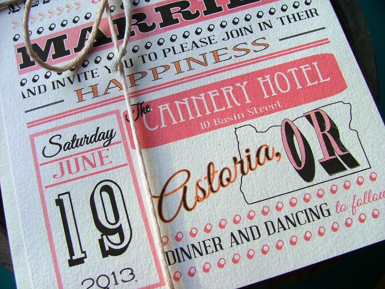 State it wedding invitations, a deposit to get started