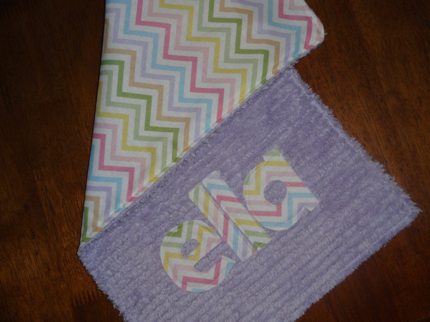 Custom JUMBO Burp Cloth with Name....You Choose Color and Fabric