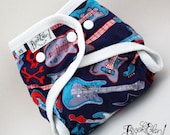 Waterproof diaper cover Swim Diaper Little Punk Ready to Ship Size Newborn Extra Small