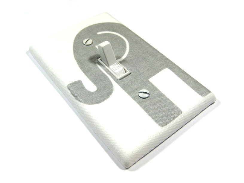 Ash Gray Elephant Nursery Decor Light Switch Cover Switchplate Rocker Switch Plate Outlet Decoration - ModernSwitch