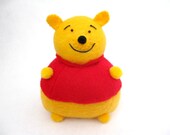 Winnie the Pooh Inspired Pincushion cute felt bear collectable or gift for animal lover...IN STOCK...New
