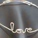 LOVE    bracelet Sterling   Silver plated adjustable to your size
