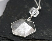 Crystal Hexagon Prism Necklace