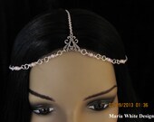 Head Chain Pink Pearl Wedding Bridal headchain head piece Headpiece House Of Harlow Inspired
