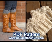 PDF Crochet Pattern - SCALLOPED Boot CUFFS Crochet Pattern