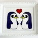Penguin Art // Adventure Time Inspired // Gunter // Gunther // Penguin Love
