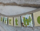 Birthday banner, bunting