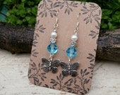 Butterfly Earrings Boho Summer Jewelry Bohemian Fashion - Sterling Silver Jewellery
