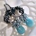 RESERVED oOo The AQUA CASCATA Earrings oOo (payment 2/4)