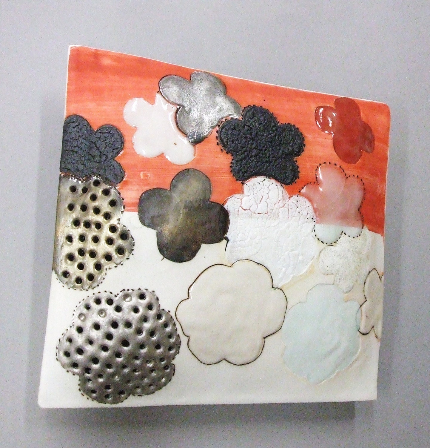 spring joy - large porcelain wall pillow