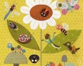Eleven Bugs A Buzzing Print 8.5 x 11
