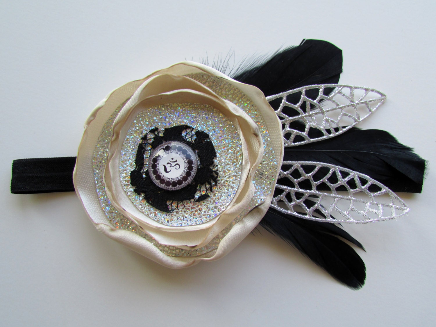 Holographic Universe -Om Mandala Headband Headdress