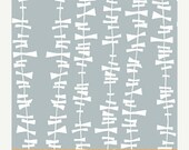 ON SALE Glimma---Kita in Fog---1 yard--Lotta Jansdotter for Windham Fabrics