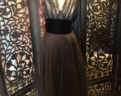 Big Sale Black Vintage Lace and Tulle 1950s Dress