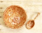 Salt Holder Handcrafted Seashell Spoon Salt Cellar Ceramic Stoneware Pottery For Gourmet Cook Or Kitchen
