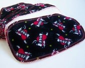cloth baby wipes set of 6 love tattoo print