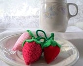 Pin Cushions - Organic strawberries on the vine