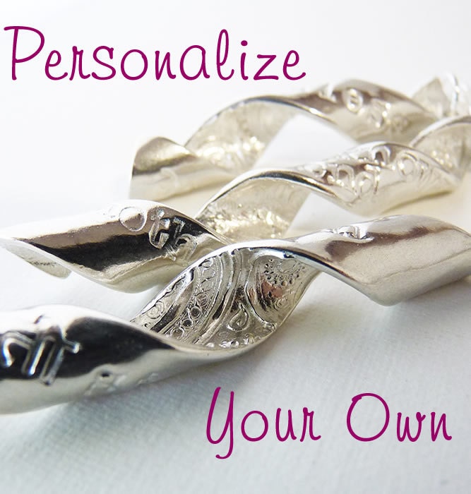 Personalize Your Own Inspiral Spiral Pendant Recycled Sterling Silver