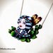 VintageTattoo Indian Native American Gypsy PinUp Girl day of the dead dia de los muertos sugar skull necklace with Silver Plated Chain
