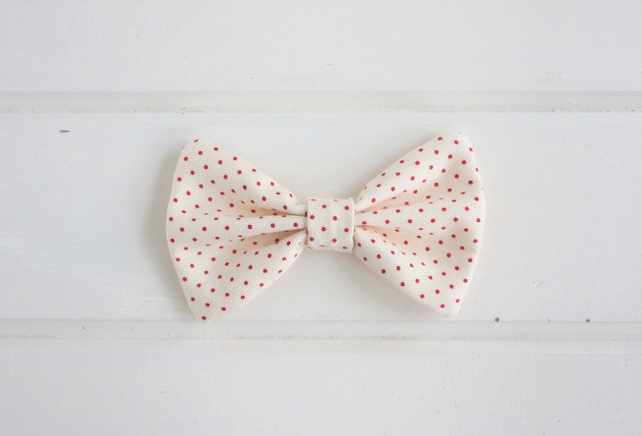 Red Polkadot Boy's Bow Tie