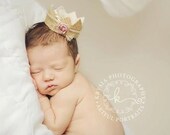 DESIGN Your Own - Mini Imagination Crown - Burlap - Newborn Photo Prop - Twine - Boy or Girl - CUSTOMIZABLE